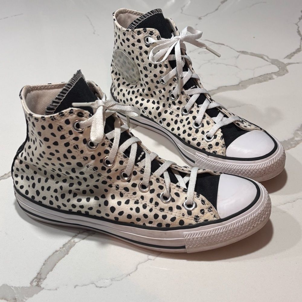 Converse All Star | Welcome To The Wild Leopard Animal Print High Top Sneakers - Picture 2 of 10